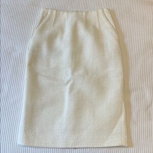Babaton off white Pencil Skirt with pockets
